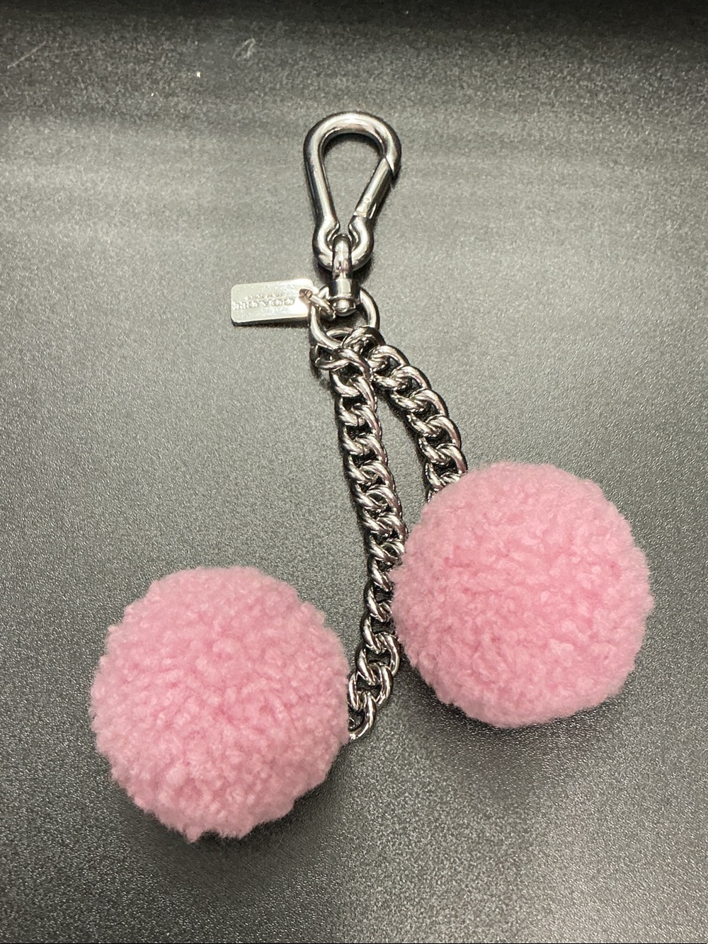 Coach Shearling 🍒 Pom Pom Bag Charm Like New